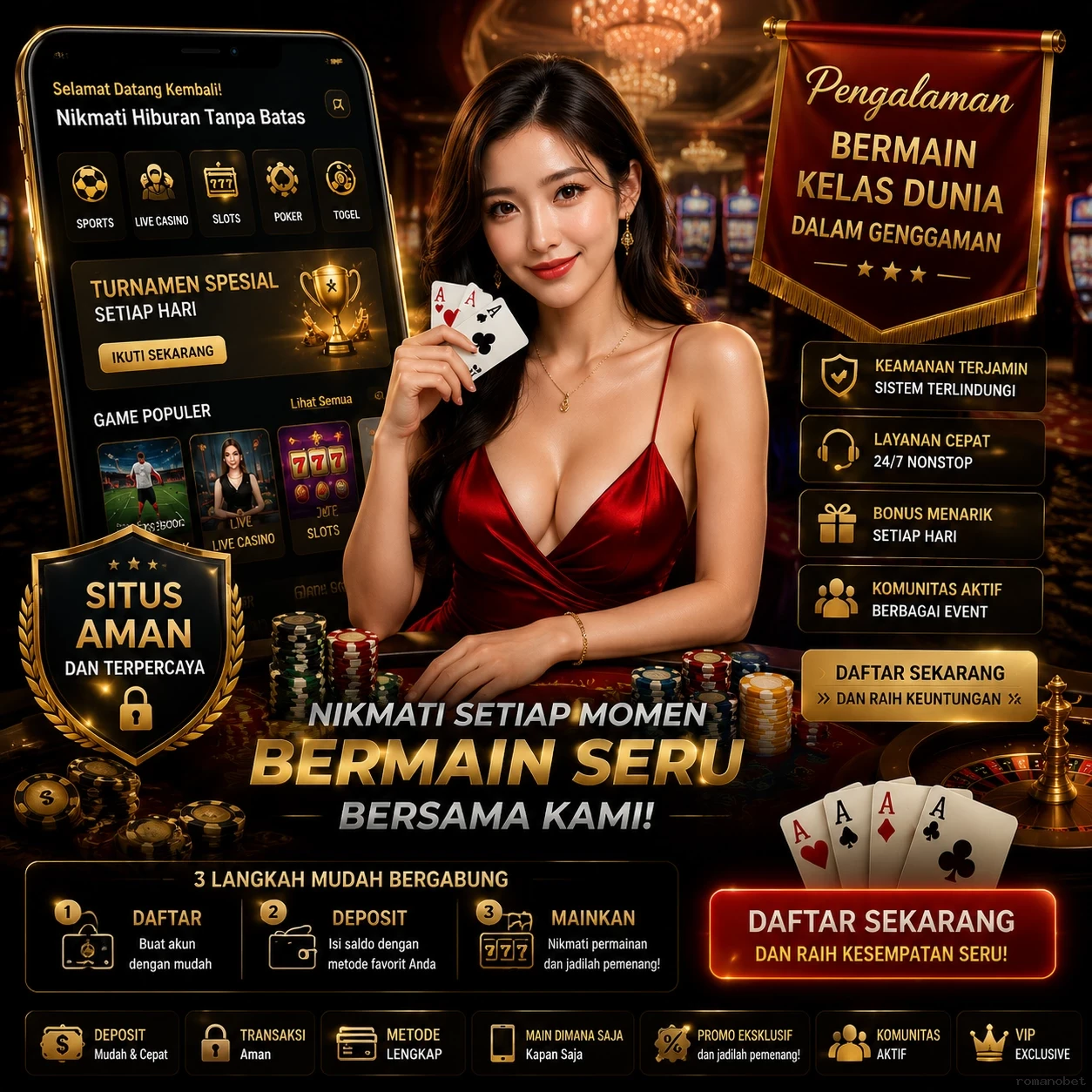 Aplikasi romanobet Android